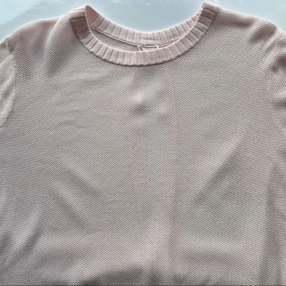 Lululemon Sincerely Yours Sweater / Size 10 / Pink Glow Cashlu Relaxed - Picture 5 of 10